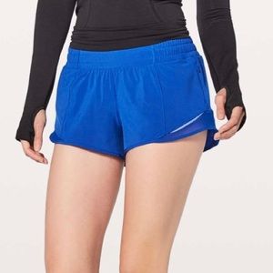 Blue Lululemon Hotty Hot Short 2.5”